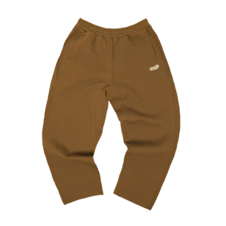 Fleece Panel Sweatpants – Brown