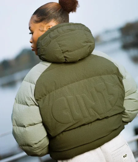⁠Rippled Puffer New – Green