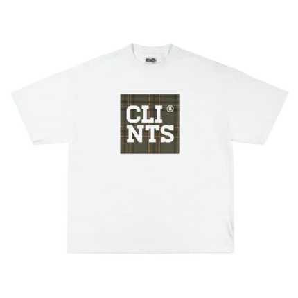 Plaid Box Logo Tee – Heavyweight
